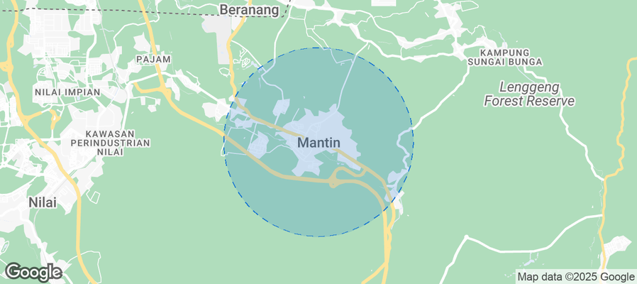 Mantin Airbnb map